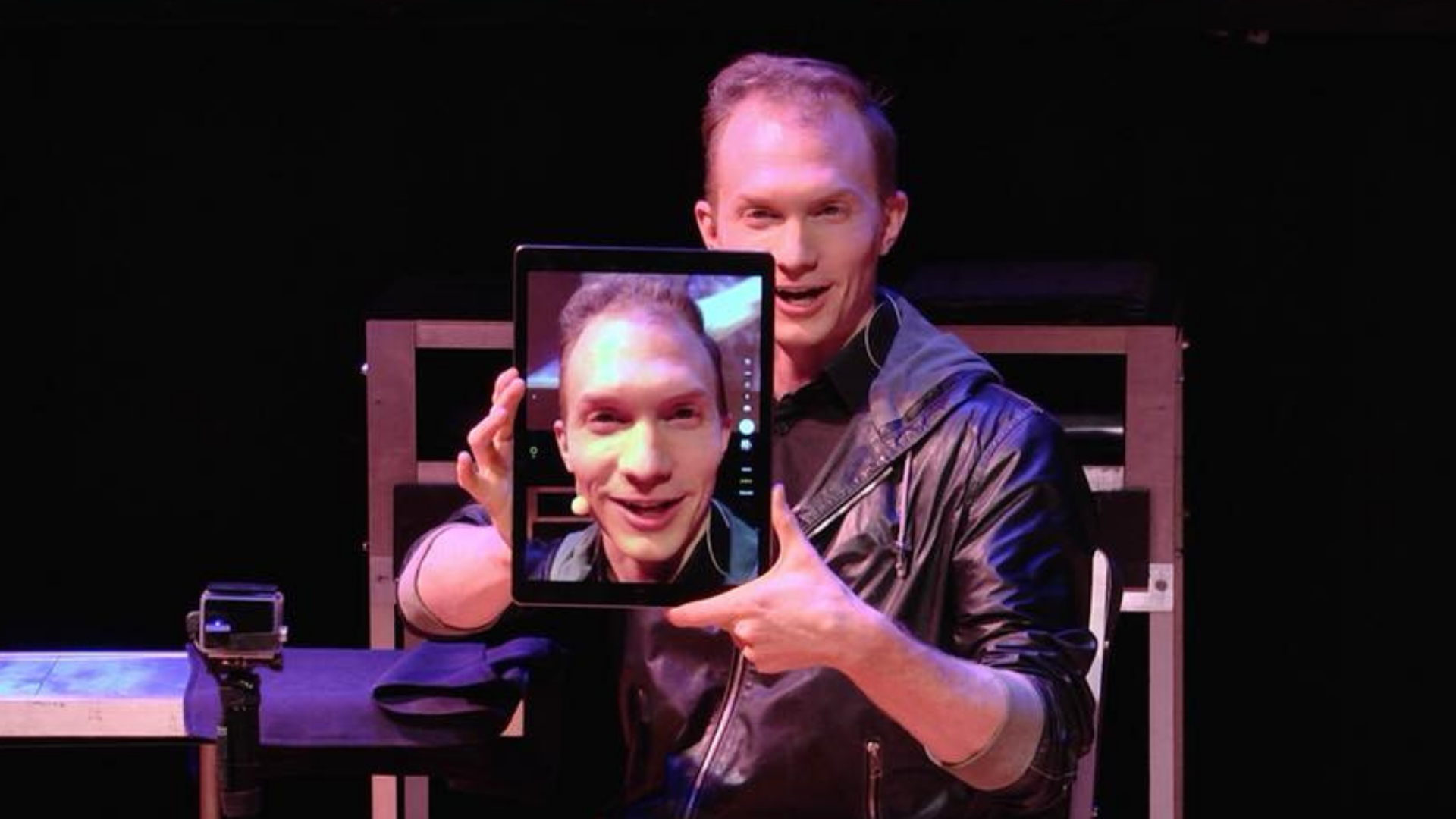 Trigg performing magic