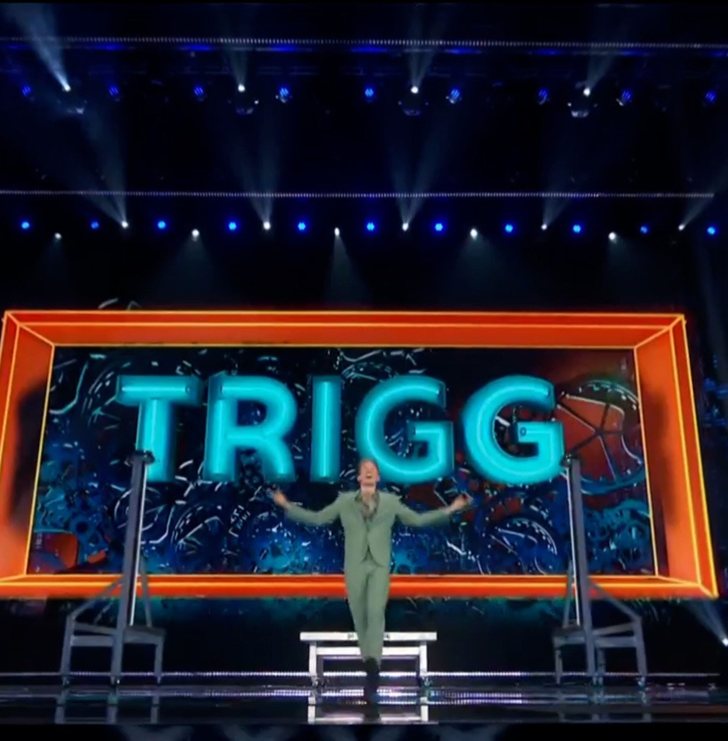 Trigg appears on the AGT semifinals stage. 
